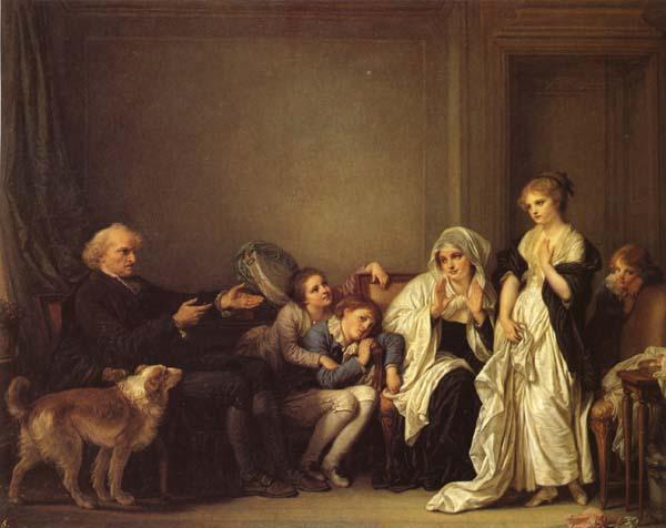 Jean-Baptiste Greuze A Visit to the Priest